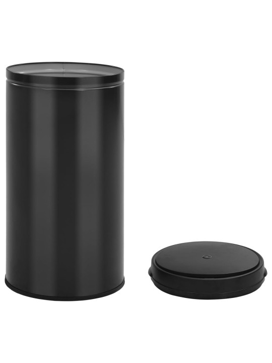 Odpadkový koš s automatickým senzorem 60 l uhlíková ocel černý
