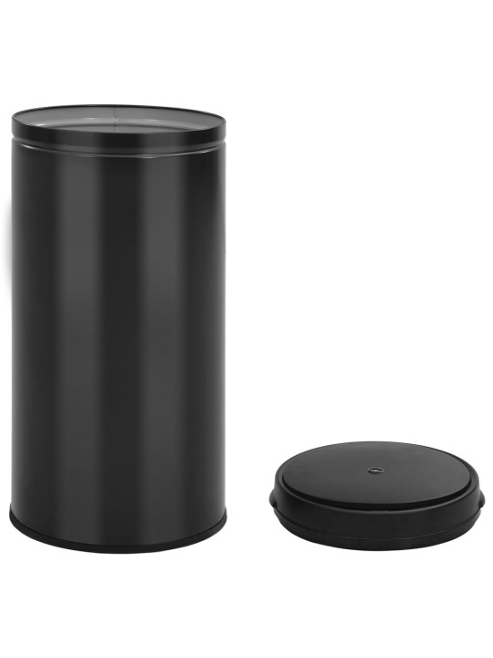 Odpadkový koš s automatickým senzorem 70 l uhlíková ocel černý