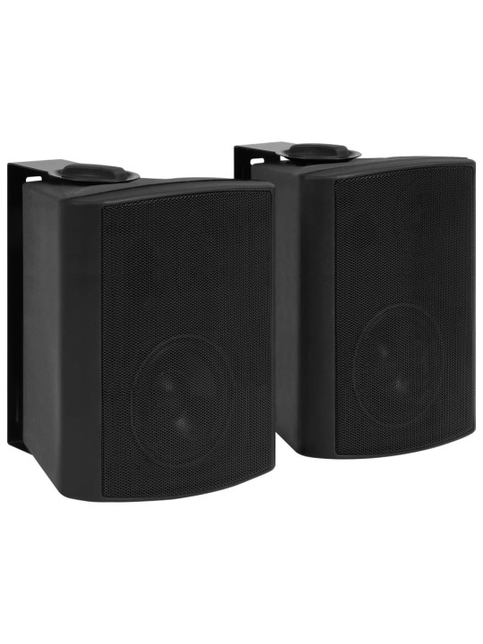 Nástěnné stereo reproduktory 2 ks černé interiér exteriér 100 W