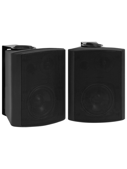 Nástěnné stereo reproduktory 2 ks černé interiér exteriér 100 W