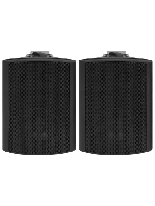 Nástěnné stereo reproduktory 2 ks černé interiér exteriér 100 W