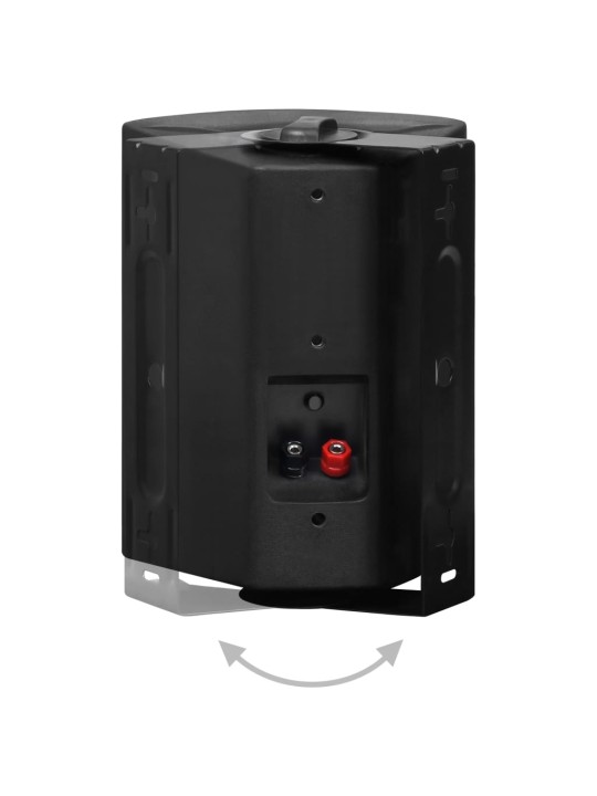Nástěnné stereo reproduktory 2 ks černé interiér exteriér 100 W