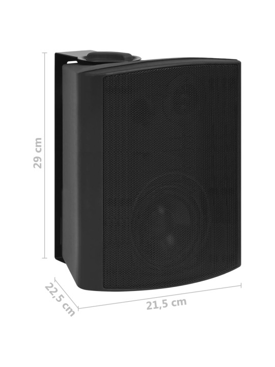 Nástěnné stereo reproduktory 2 ks černé interiér exteriér 120 W