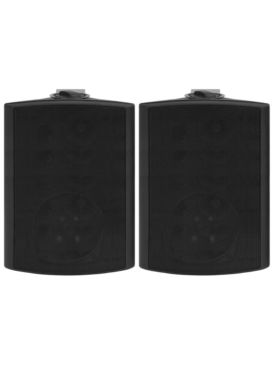 Nástěnné stereo reproduktory 2 ks černé interiér exteriér 120 W