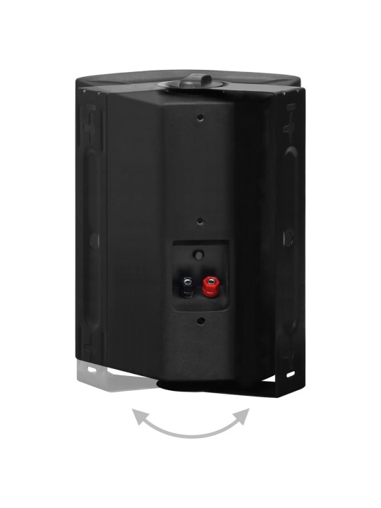 Nástěnné stereo reproduktory 2 ks černé interiér exteriér 120 W