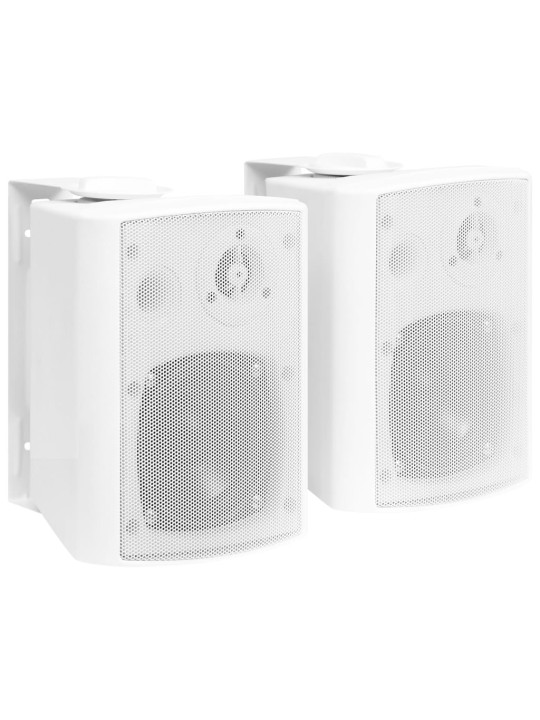 Nástěnné stereo reproduktory 2 ks bílé interiér exteriér 80 W