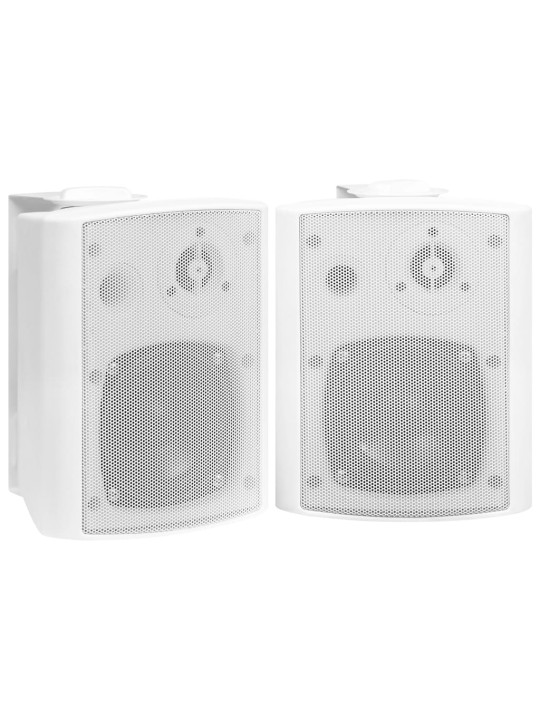 Nástěnné stereo reproduktory 2 ks bílé interiér exteriér 80 W