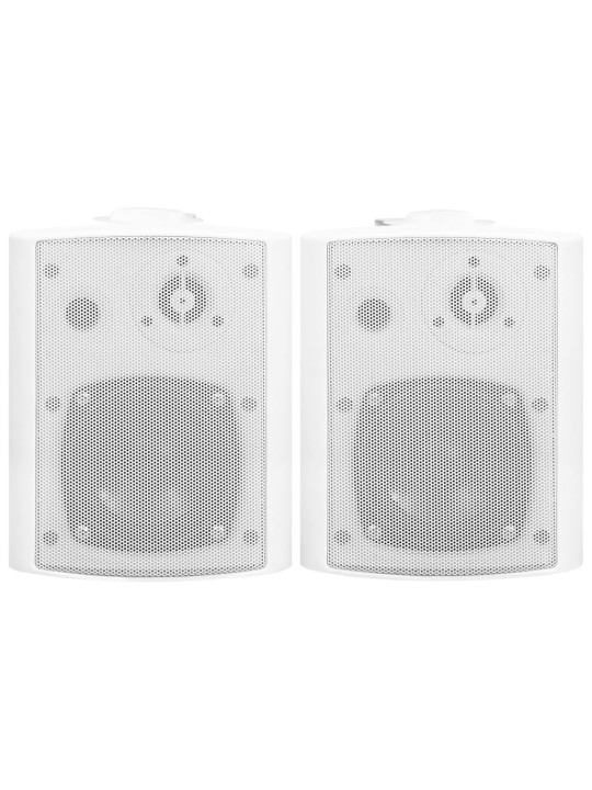 Nástěnné stereo reproduktory 2 ks bílé interiér exteriér 80 W