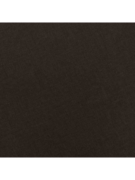Křeslo s podnožkou tmavě hnědé textil