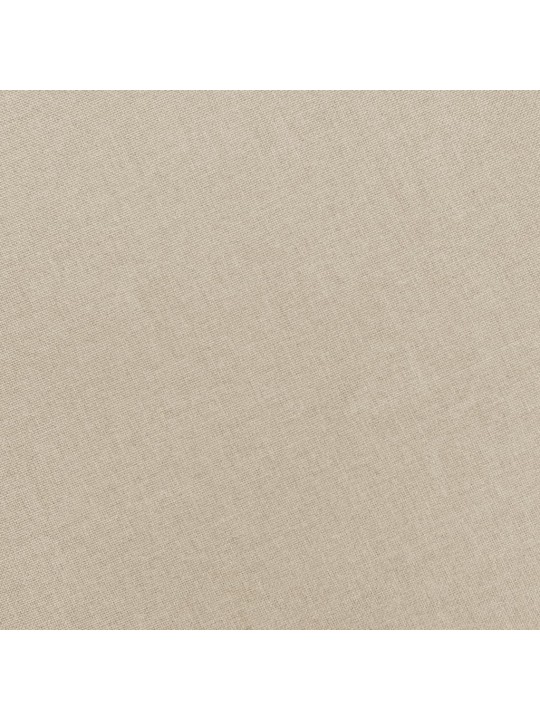Křeslo s podnožkou krémové textil