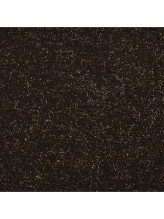 Samolepící nášlapy na schody 15 ks tmavě hnědé 56 x 17 x 3 cm