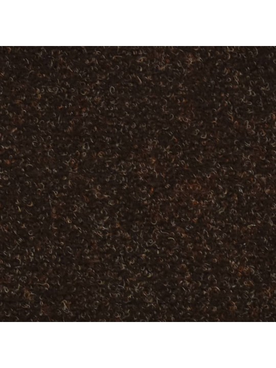 Samolepící nášlapy na schody 15 ks hnědé 65x21x4 cm vpichované