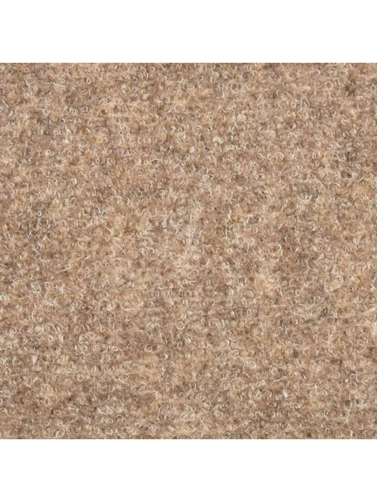 Samolepící nášlapy na schody 15 ks krémové 56x17x3cm vpichované