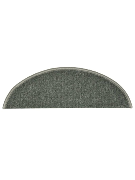 Kobercové nášlapy na schody 15 ks tmavě zelené 56 x 17 x 3 cm