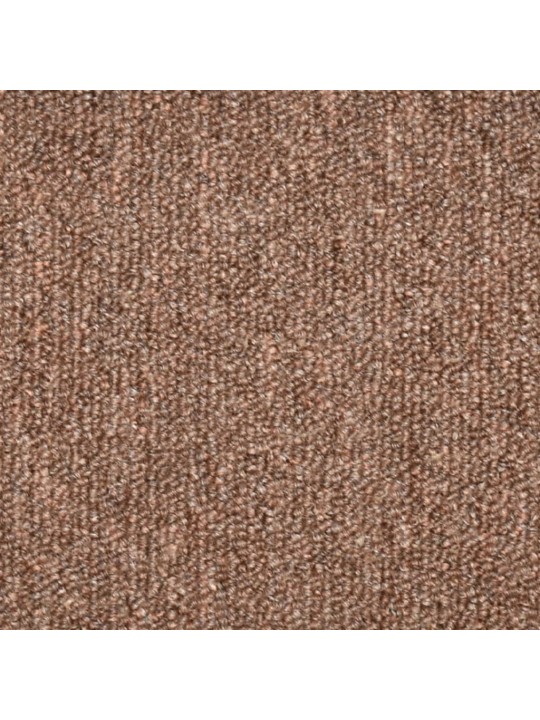 Kobercové nášlapy na schody 15 ks hnědé 56 x 17 x 3 cm