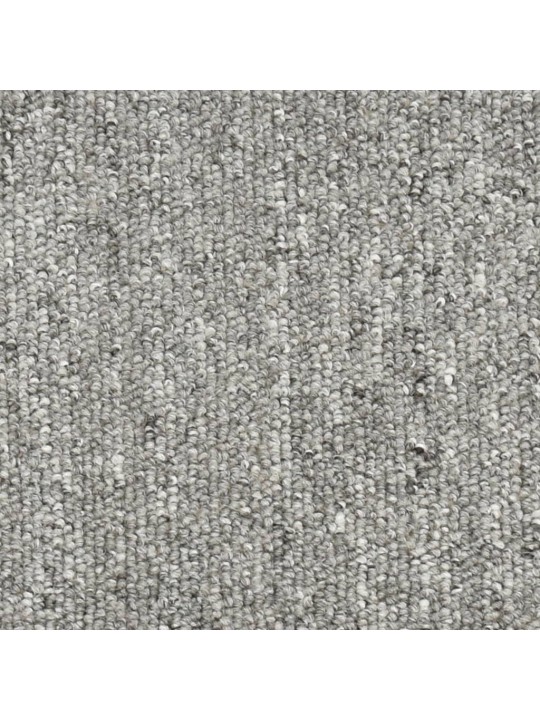 Kobercové nášlapy na schody 15 ks světle šedé 65 x 24 x 4 cm