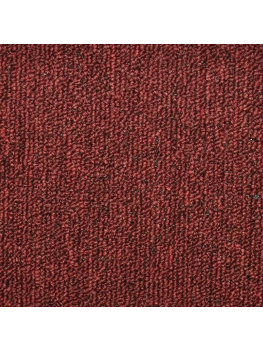 Kobercové nášlapy na schody 15 ks červené 56 x 17 x 3 cm
