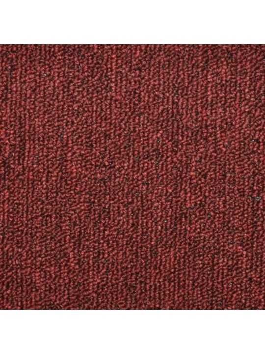 Kobercové nášlapy na schody 15 ks červené 65 x 24 x 4 cm