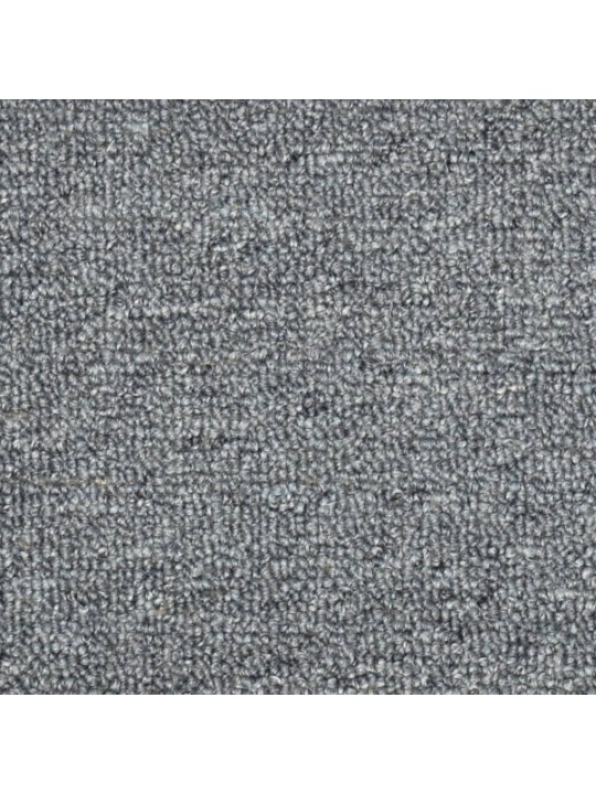 Kobercové nášlapy na schody 15 ks světle šedo-modré 65x24x4 cm