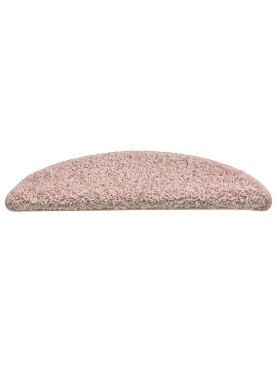 Kobercové nášlapy na schody 15 ks světle růžové 56 x 17 x 3 cm
