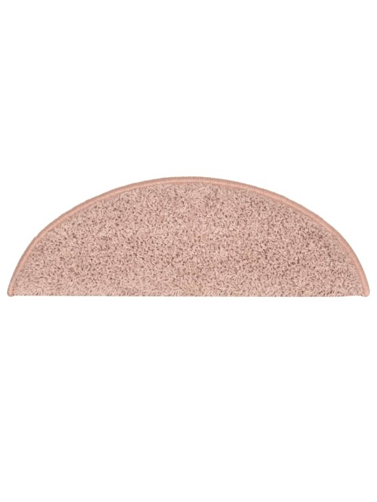 Kobercové nášlapy na schody 15 ks světle růžové 56 x 17 x 3 cm