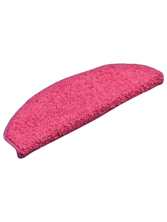 Kobercové nášlapy na schody 15 ks růžové 65 x 21 x 4 cm