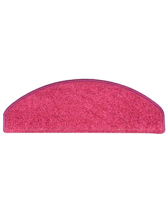 Kobercové nášlapy na schody 15 ks růžové 65 x 21 x 4 cm