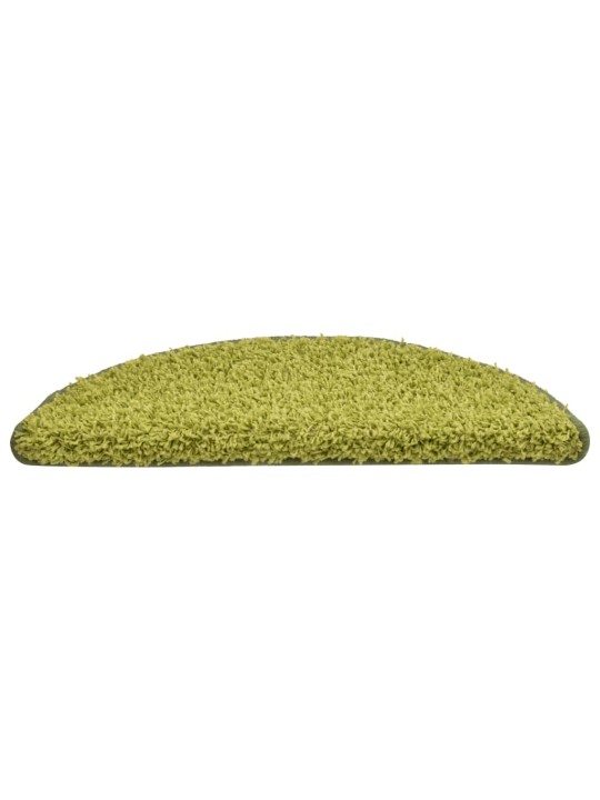 Kobercové nášlapy na schody 15 ks zelené 56 x 17 x 3 cm