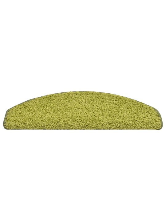 Kobercové nášlapy na schody 15 ks zelené 65 x 21 x 4 cm