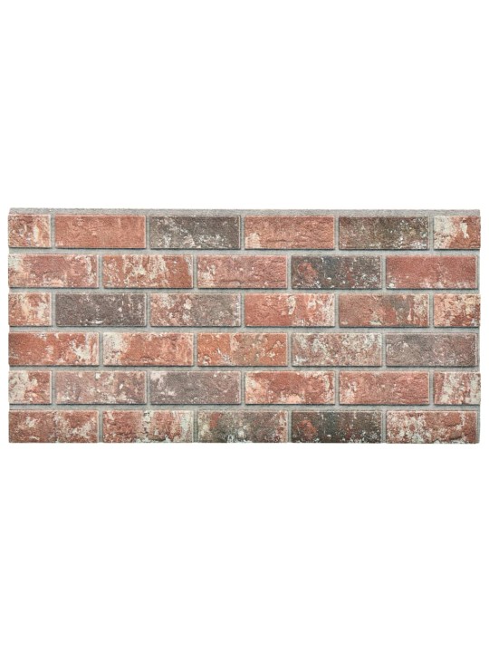 3D nástěnné panely design tmavě hnědé a šedé cihly 10 ks EPS