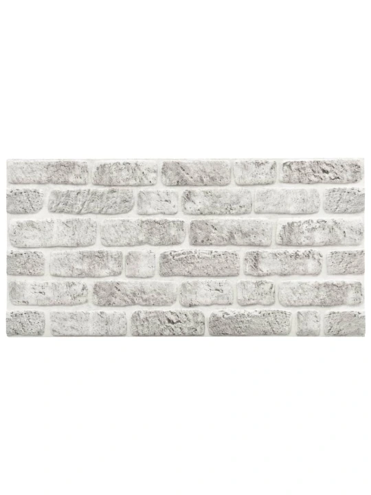 3D nástěnné panely design světle šedé cihly 10 ks EPS