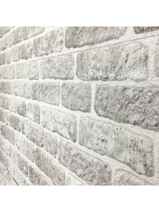 3D nástěnné panely design světle šedé cihly 10 ks EPS