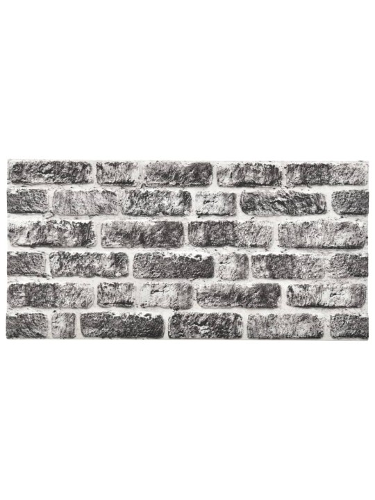 3D nástěnné panely design tmavě šedé cihly 10 ks EPS