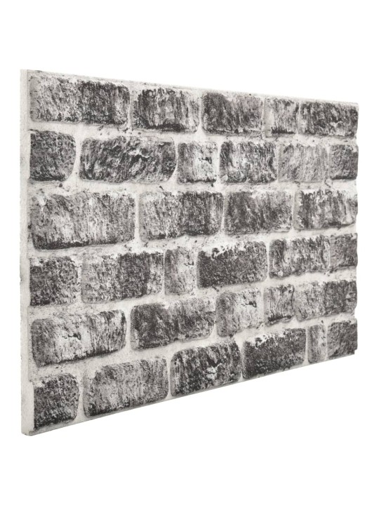 3D nástěnné panely design tmavě šedé cihly 10 ks EPS