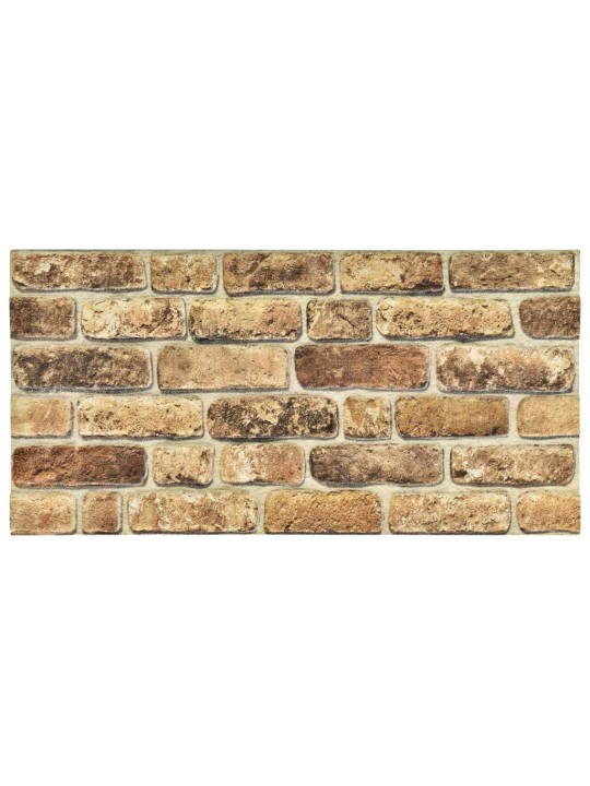 3D nástěnné panely design tmavě pískové cihly 10 ks EPS