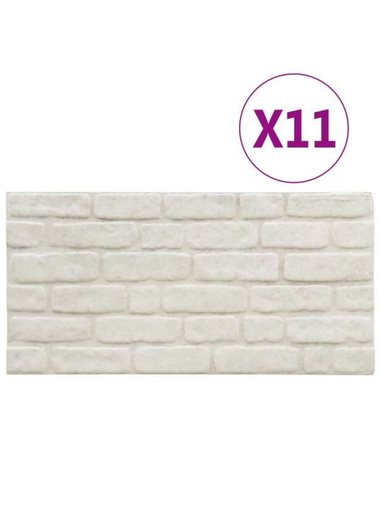 3D nástěnné panely design bílé cihly 10 ks EPS