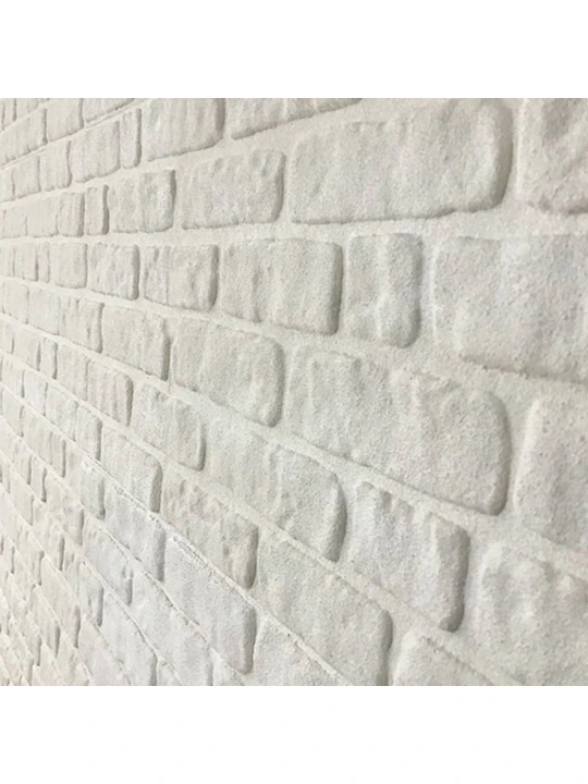 3D nástěnné panely design bílé cihly 10 ks EPS