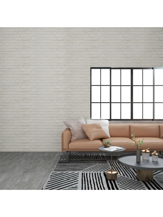 3D nástěnné panely design bílé cihly 10 ks EPS