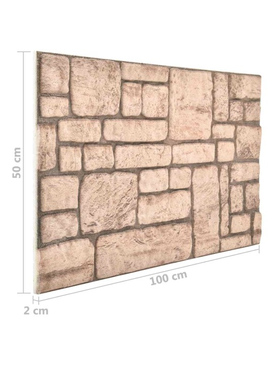 3d nástěnné panely design béžové cihly 10 ks eps