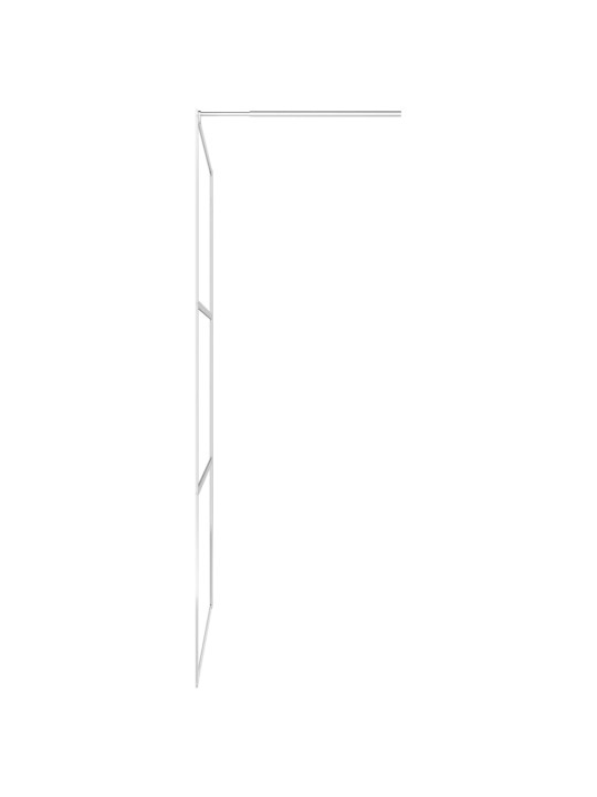 Zástěna do průchozí sprchy čiré ESG sklo 80 x 195 cm