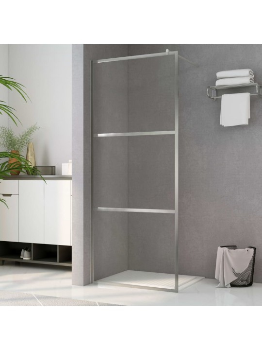 Zástěna do průchozí sprchy čiré ESG sklo 80 x 195 cm