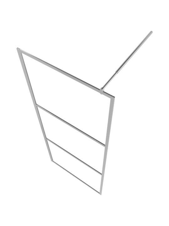Zástěna do průchozí sprchy napůl mléčné ESG sklo 90 x 195 cm