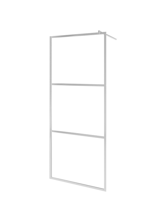 Zástěna do průchozí sprchy celé mléčné ESG sklo 80 x 195 cm