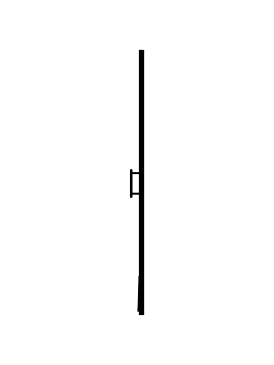 Sprchové dveře matné tvrzené sklo 91 x 195 cm černé