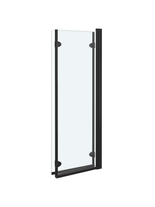 Skládací sprchový kout se 3 panely ESG 130 x 138 cm černý