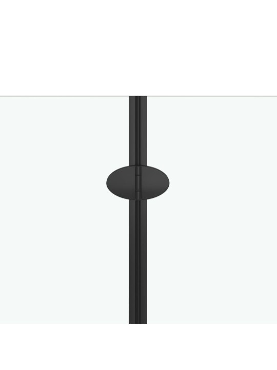 Skládací sprchový kout se 3 panely ESG 130 x 138 cm černý