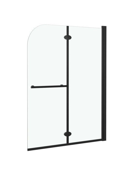 Skládací sprchový kout se 2 panely ESG 95 x 140 cm černý