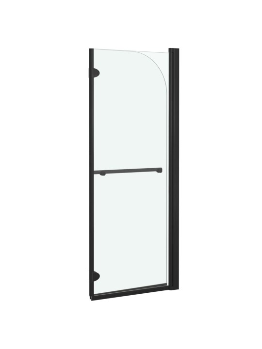 Skládací sprchový kout se 2 panely ESG 95 x 140 cm černý