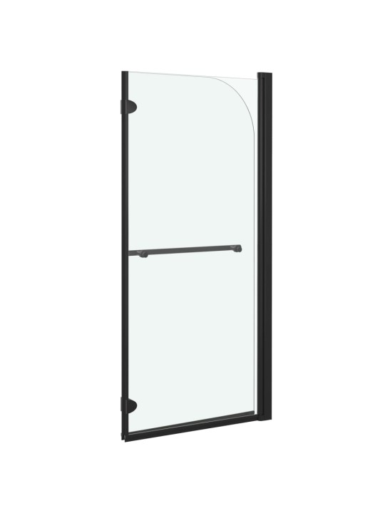 Skládací sprchový kout se 2 panely ESG 120 x 140 cm černý