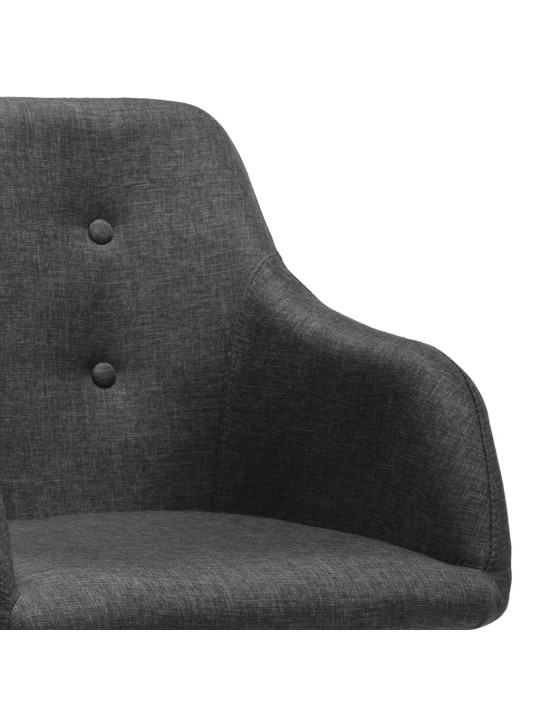 Jídelní židle 2 ks tmavě šedé textil